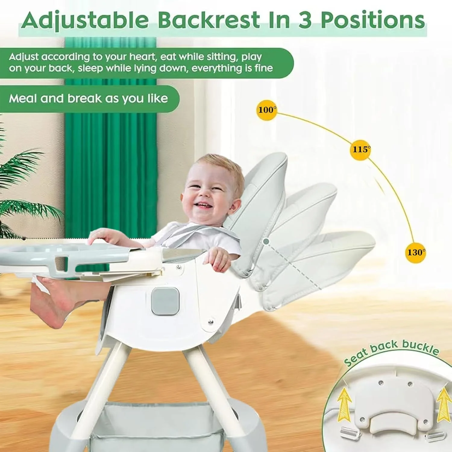 صندلی غذای کودک 6 در 1 با سینی جداشدنی و پشتی و ارتفاع قابل تنظیم، تاشو و تبدیلشدنی، صندلی غذاخوری تاشو کودک برای نوزادان 0-6 ساله و تغذیه، صندلی غذای کودک، صندلی غذاخوری کودک صندلی غذای کودک 6 در 1 با سینی جداشدنی و پشتی و ارتفاع قابل تنظیم، تاشو و تبدیلشدنی، صندلی غذاخوری تاشو کودک برای نوزادان 0-6 ساله و تغذیه، صندلی غذای کودک، صندلی غذاخوری کودک