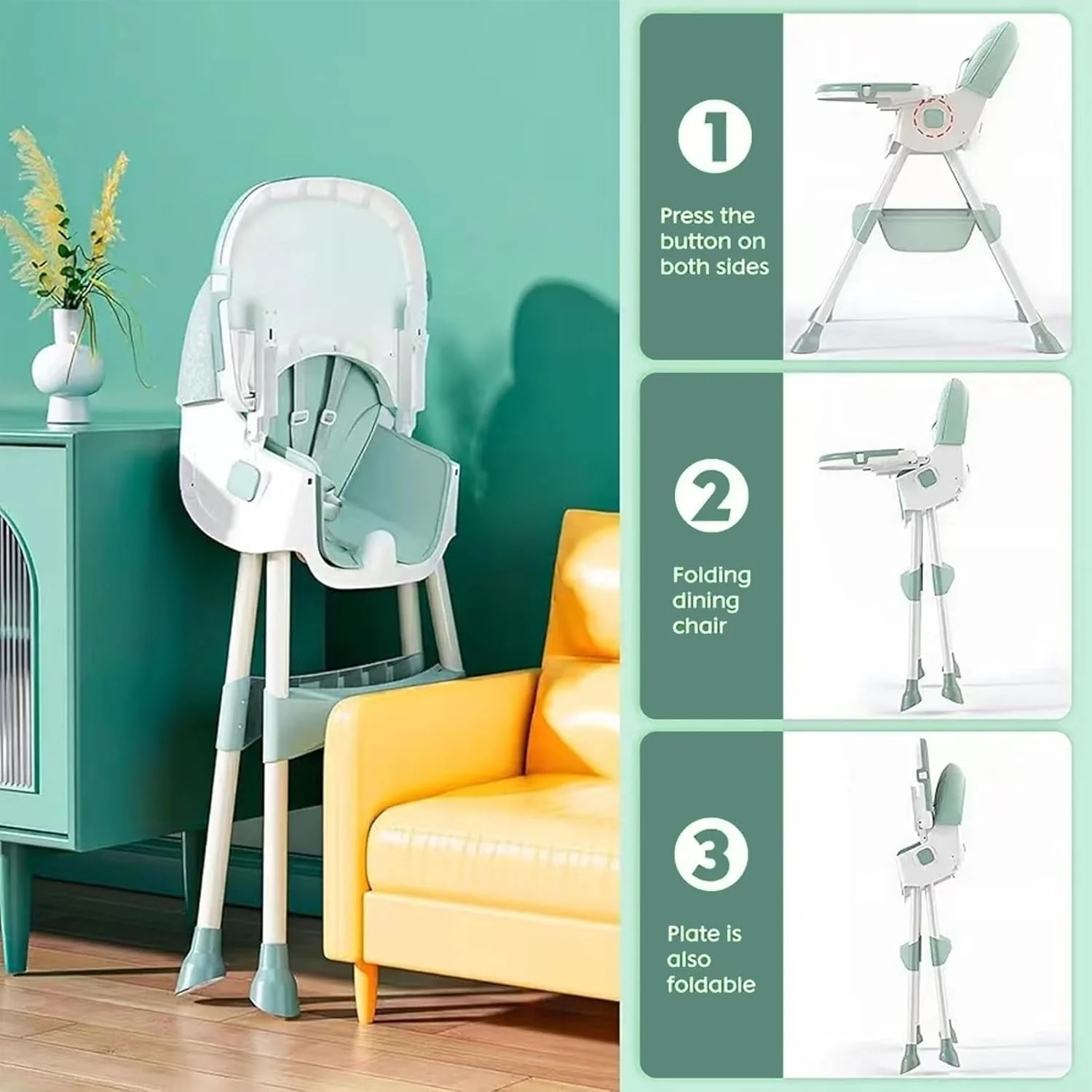 صندلی غذای کودک 6 در 1 با سینی جداشدنی و پشتی و ارتفاع قابل تنظیم، تاشو و تبدیلشدنی، صندلی غذاخوری تاشو کودک برای نوزادان 0-6 ساله و تغذیه، صندلی غذای کودک، صندلی غذاخوری کودک صندلی غذای کودک 6 در 1 با سینی جداشدنی و پشتی و ارتفاع قابل تنظیم، تاشو و تبدیلشدنی، صندلی غذاخوری تاشو کودک برای نوزادان 0-6 ساله و تغذیه، صندلی غذای کودک، صندلی غذاخوری کودک