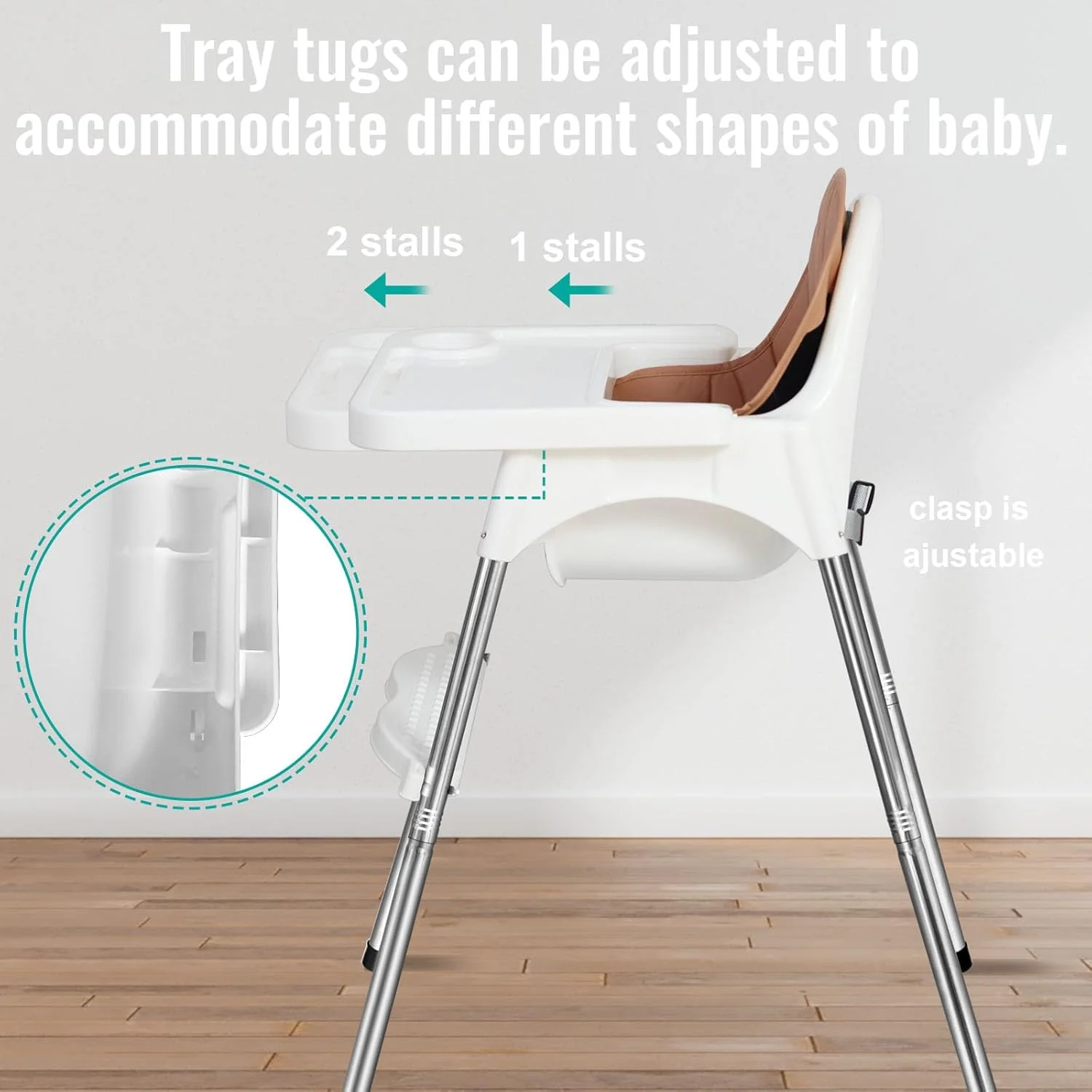 صندلی غذای کودک 2 در 1 SKY-TOUCH با سینی جداشدنی، صندلی غذاخوری کودک با ارتفاع قابل تنظیم، صندلی تغذیه کودک با کمربند ایمنی 3 نقطه ای، صندلی های بلند کودک برای سنین 6 ماه تا 3 سال صندلی غذای کودک 2 در 1 SKY-TOUCH با سینی جداشدنی، صندلی غذاخوری کودک با ارتفاع قابل تنظیم، صندلی تغذیه کودک با کمربند ایمنی 3 نقطه ای، صندلی های بلند کودک برای سنین 6 ماه تا 3 سال