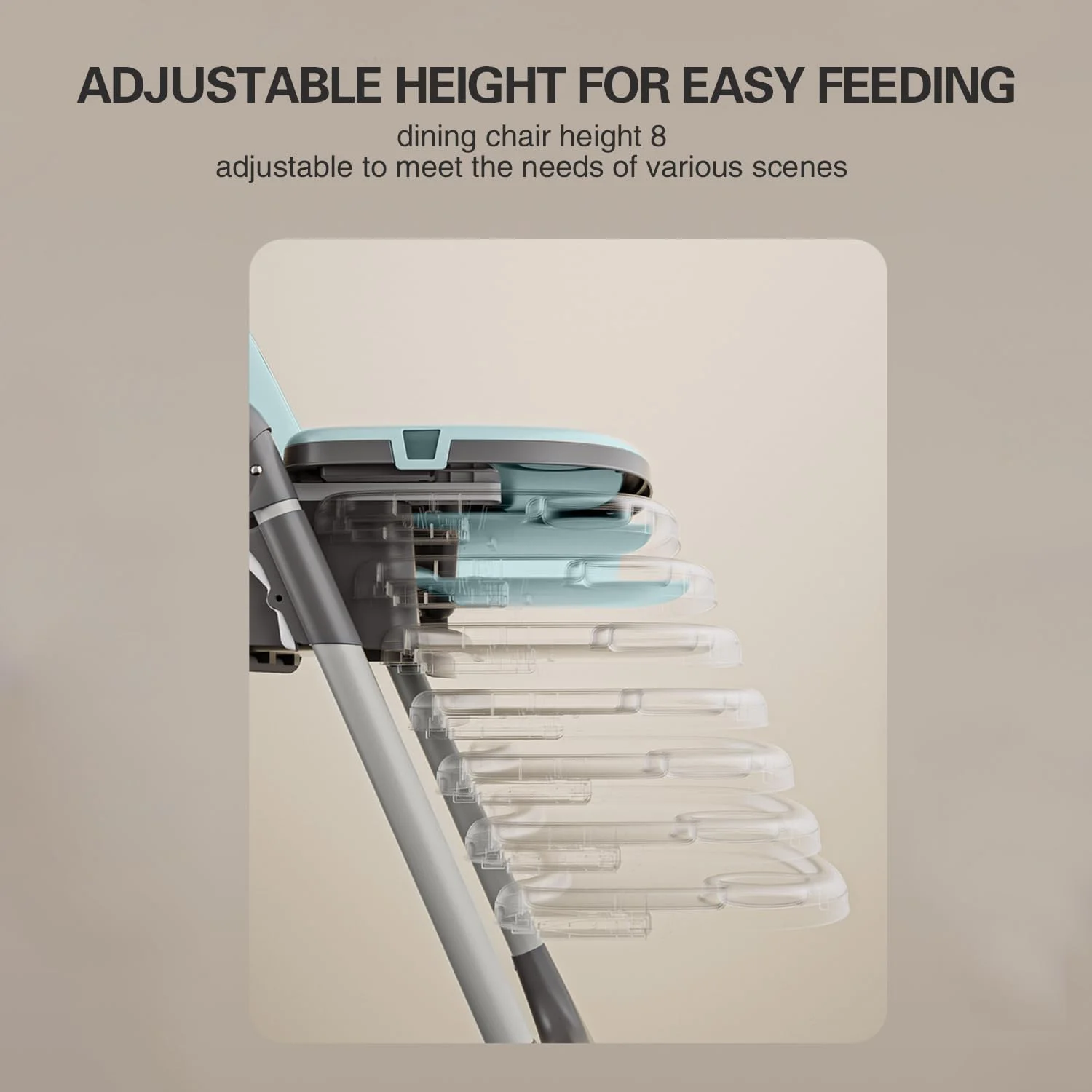 صندلی غذای کودک 3 در 1 0TO1، صندلی کودک با چرخ، صندلی تاشو مسافرتی با 7 ارتفاع قابل تنظیم با سینی، جیب ذخیره سازی، 4 حالت خواب قابل تنظیم، برای نوزادان و کودکان نوپا (آبی) صندلی غذای کودک 3 در 1 0TO1، صندلی کودک با چرخ، صندلی تاشو مسافرتی با 7 ارتفاع قابل تنظیم با سینی، جیب ذخیره سازی، 4 حالت خواب قابل تنظیم، برای نوزادان و کودکان نوپا (آبی)