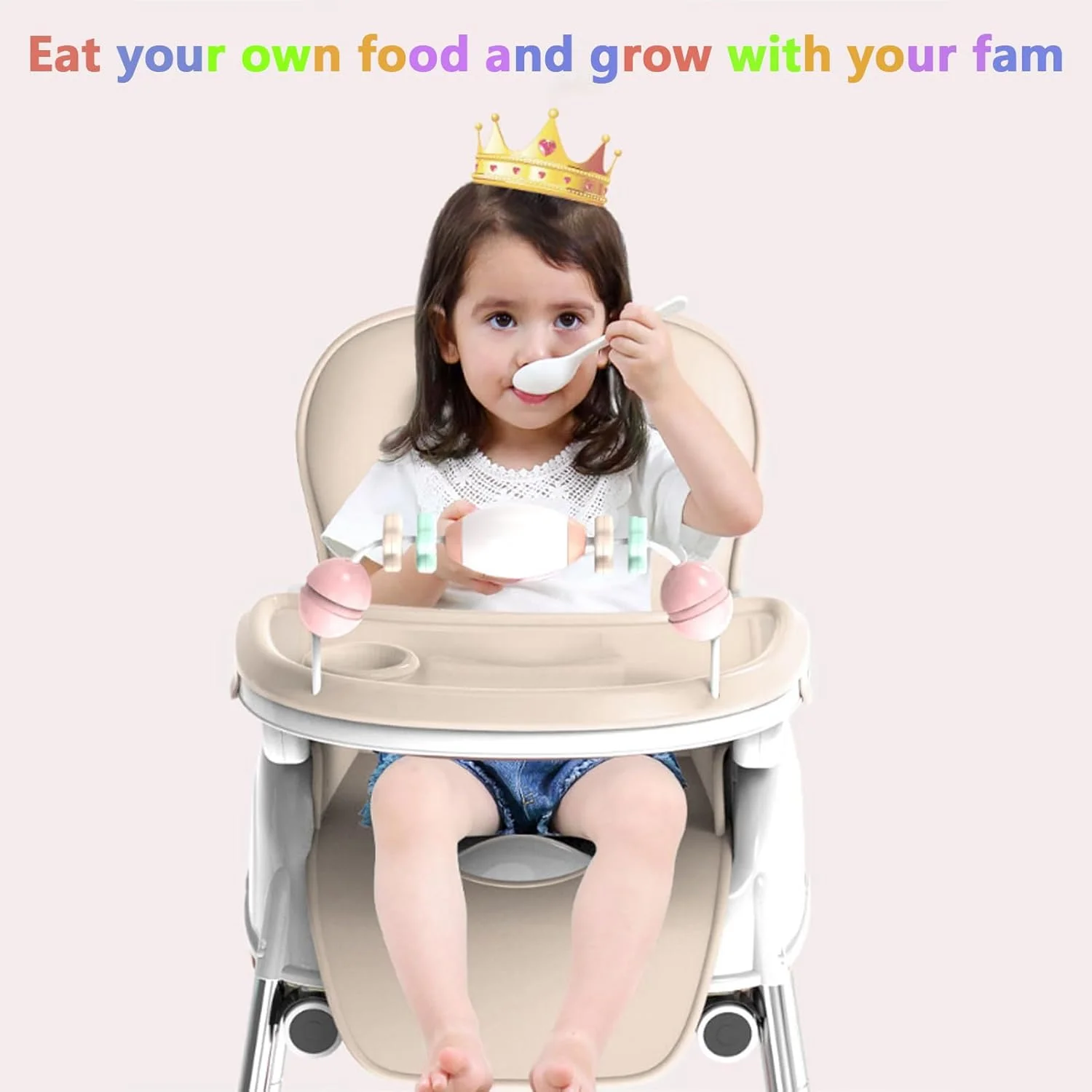 صندلی غذای کودک 5 در 1، صندلی های تاشو قابل حمل، صندلی کودک چند منظوره با سینی جداشدنی، ارتفاع و زیرپایی قابل تنظیم، صندلی غذاخوری کودک با چرخ، صندلی کودک برای 6 ماه تا 7 سال صندلی غذای کودک 5 در 1، صندلی های تاشو قابل حمل، صندلی کودک چند منظوره با سینی جداشدنی، ارتفاع و زیرپایی قابل تنظیم، صندلی غذاخوری کودک با چرخ، صندلی کودک برای 6 ماه تا 7 سال