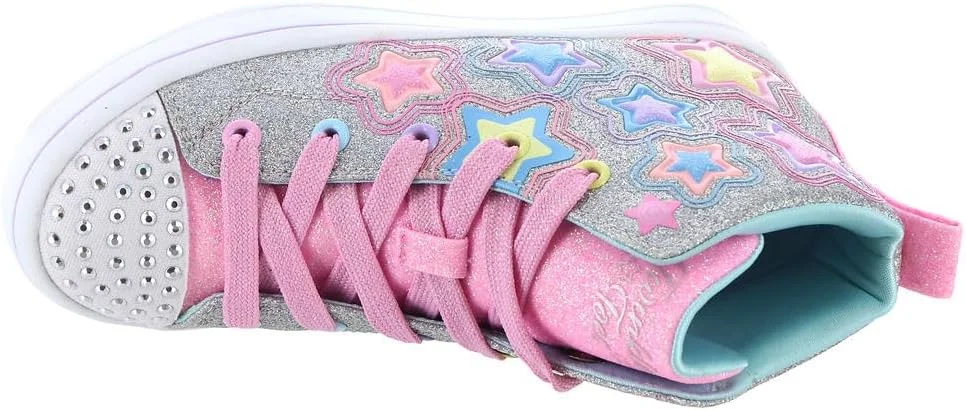 کفش کتانی چراغ دار دخترانه Skechers Twinkle Toes TWI-Lites 2.0-Star Gloss کفش کتانی چراغ دار دخترانه Skechers Twinkle Toes TWI-Lites 2.0-Star Gloss