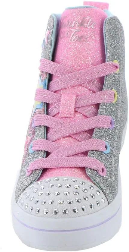کفش کتانی چراغ دار دخترانه Skechers Twinkle Toes TWI-Lites 2.0-Star Gloss کفش کتانی چراغ دار دخترانه Skechers Twinkle Toes TWI-Lites 2.0-Star Gloss