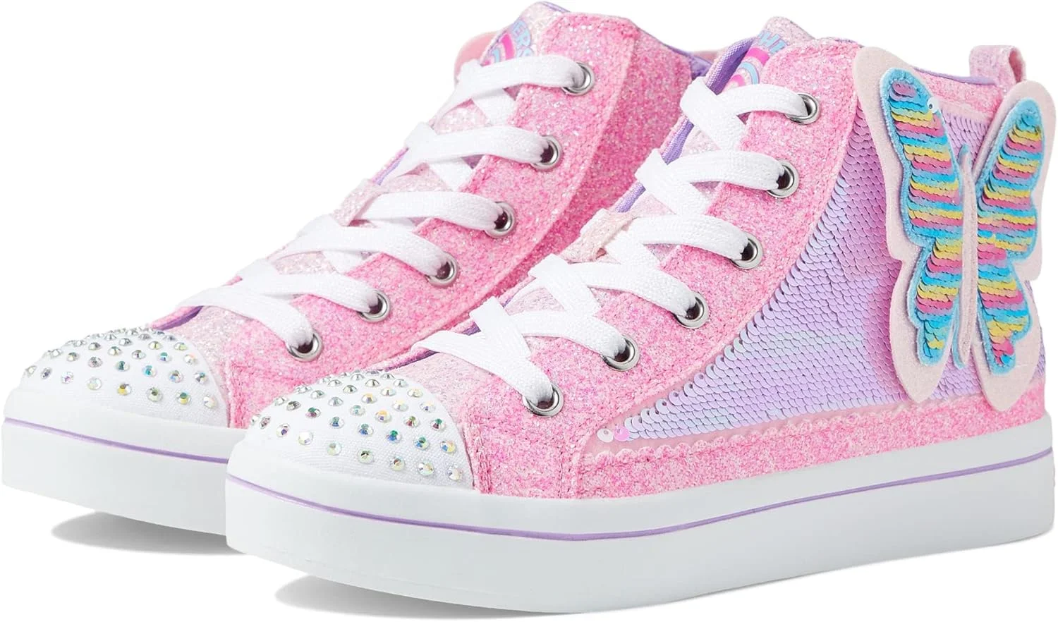 کفش دخترانه اسکیچرز Twinkle Toes TWI-Lites 2.0-Butterfly Shi، صورتی/چند رنگ، سایز 1.5 کودکانه کفش دخترانه اسکیچرز Twinkle Toes TWI-Lites 2.0-Butterfly Shi، صورتی/چند رنگ، سایز 1.5 کودکانه