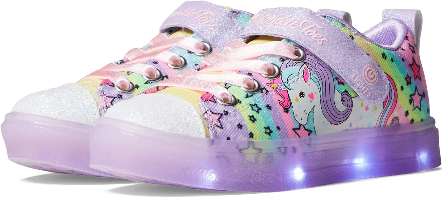 کفش اسنیکرز دخترانه Skechers مدل Twinkle Toes Twinkle Sparks Ice-unicorn