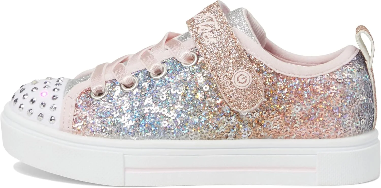 کفش اسنیکرز دخترانه Skechers Kids Twinkle Sparks-Sequin Flash، صورتی/چند رنگ، سایز 3 کودکانه کفش اسنیکرز دخترانه Skechers Kids Twinkle Sparks-Sequin Flash، صورتی/چند رنگ، سایز 3 کودکانه