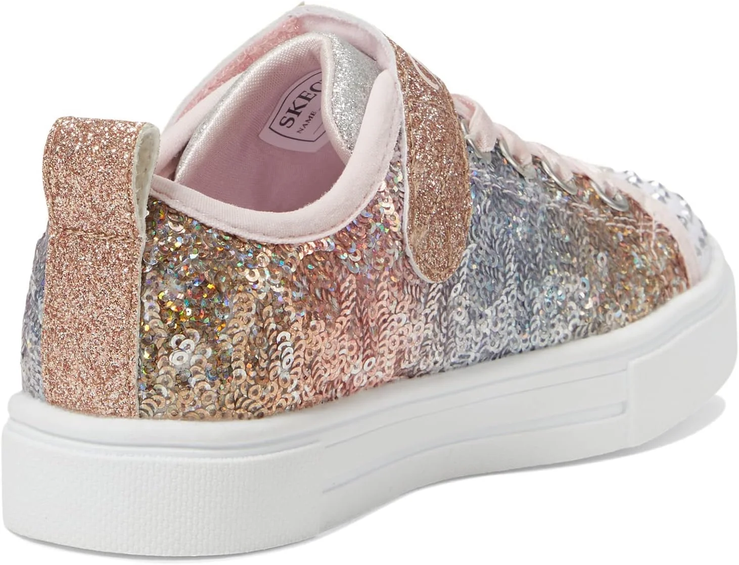 کفش اسنیکرز دخترانه Skechers Kids Twinkle Sparks-Sequin Flash، صورتی/چند رنگ، سایز 3 کودکانه کفش اسنیکرز دخترانه Skechers Kids Twinkle Sparks-Sequin Flash، صورتی/چند رنگ، سایز 3 کودکانه
