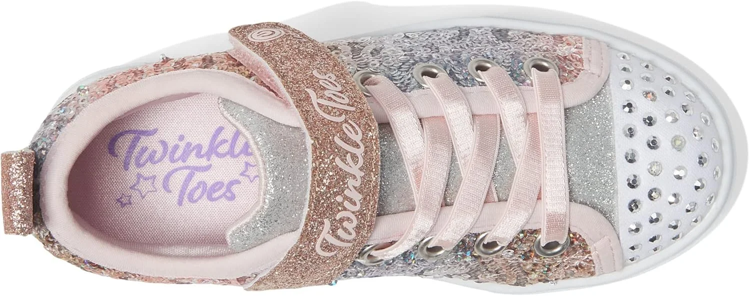 کفش دخترانه اسکیچرز Twinkle Sparks-Sequin Flash، صورتی/چند رنگ، سایز 3 کودکانه کفش دخترانه اسکیچرز Twinkle Sparks-Sequin Flash، صورتی/چند رنگ، سایز 3 کودکانه