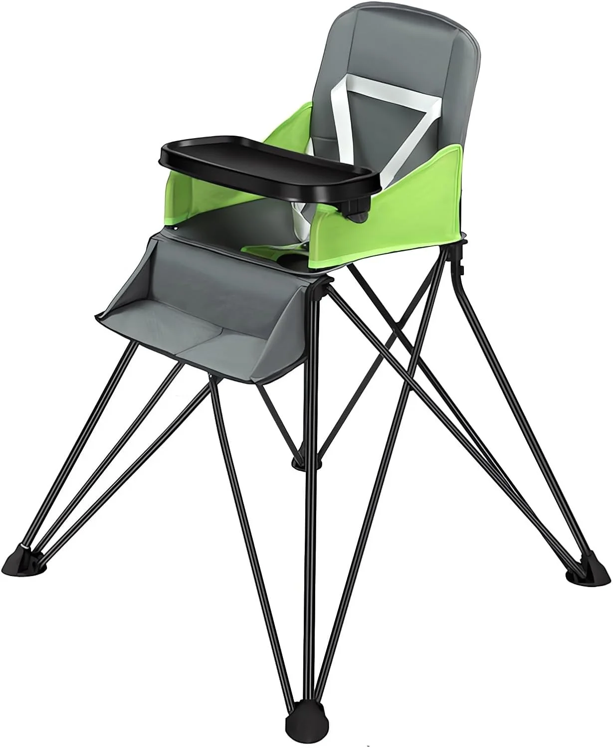 صندلی غذای کودک OYDAS، صندلی بلند کودک، صندلی کودک برای غذا خوردن با سینی جداشدنی، صندلی بلند تاشو 3 در 1 برای نوزادان، کودکان نوپا و خردسالان