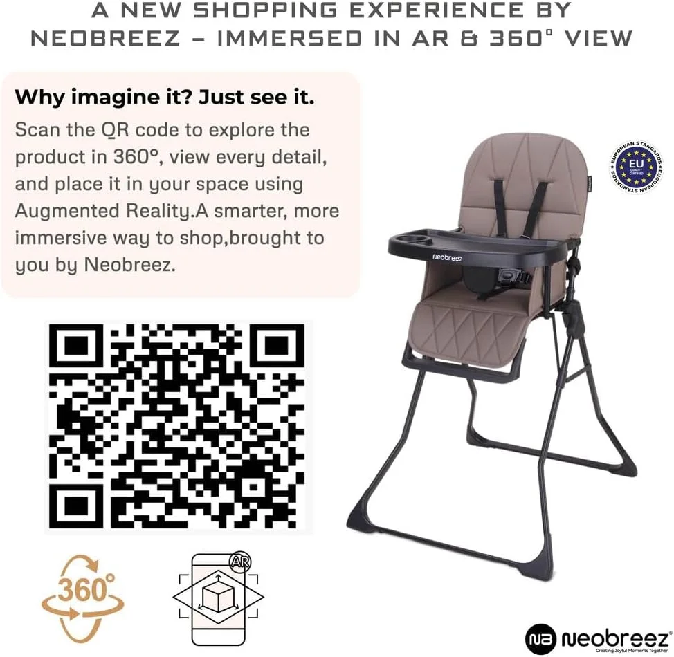 صندلی غذای کودک نئوبریز CRIS Premium، صندلی غذای تاشو سبک و جمع و جور، سینی پا قابل جدا شدن و تنظیم، کمربند ایمنی 5 نقطه ای | صندلی غذای کودک قابل حمل برای مسافرت (5 کیلوگرم) صندلی غذای کودک نئوبریز CRIS Premium، صندلی غذای تاشو سبک و جمع و جور، سینی پا قابل جدا شدن و تنظیم، کمربند ایمنی 5 نقطه ای | صندلی غذای کودک قابل حمل برای مسافرت (5 کیلوگرم)