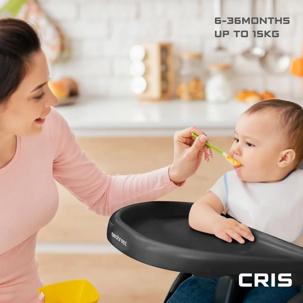 صندلی غذای کودک نئوبریز CRIS Premium، صندلی غذای تاشو سبک و جمع و جور، سینی پا قابل جدا شدن و تنظیم، کمربند ایمنی 5 نقطه ای | صندلی غذای کودک قابل حمل برای مسافرت (5 کیلوگرم) صندلی غذای کودک نئوبریز CRIS Premium، صندلی غذای تاشو سبک و جمع و جور، سینی پا قابل جدا شدن و تنظیم، کمربند ایمنی 5 نقطه ای | صندلی غذای کودک قابل حمل برای مسافرت (5 کیلوگرم)
