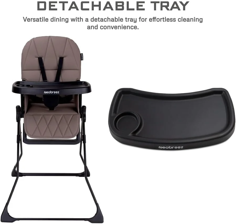صندلی غذای کودک نئوبریز CRIS Premium، صندلی غذای تاشو سبک و جمع و جور، سینی پا قابل جدا شدن و تنظیم، کمربند ایمنی 5 نقطه ای | صندلی غذای کودک قابل حمل برای مسافرت (5 کیلوگرم) صندلی غذای کودک نئوبریز CRIS Premium، صندلی غذای تاشو سبک و جمع و جور، سینی پا قابل جدا شدن و تنظیم، کمربند ایمنی 5 نقطه ای | صندلی غذای کودک قابل حمل برای مسافرت (5 کیلوگرم)