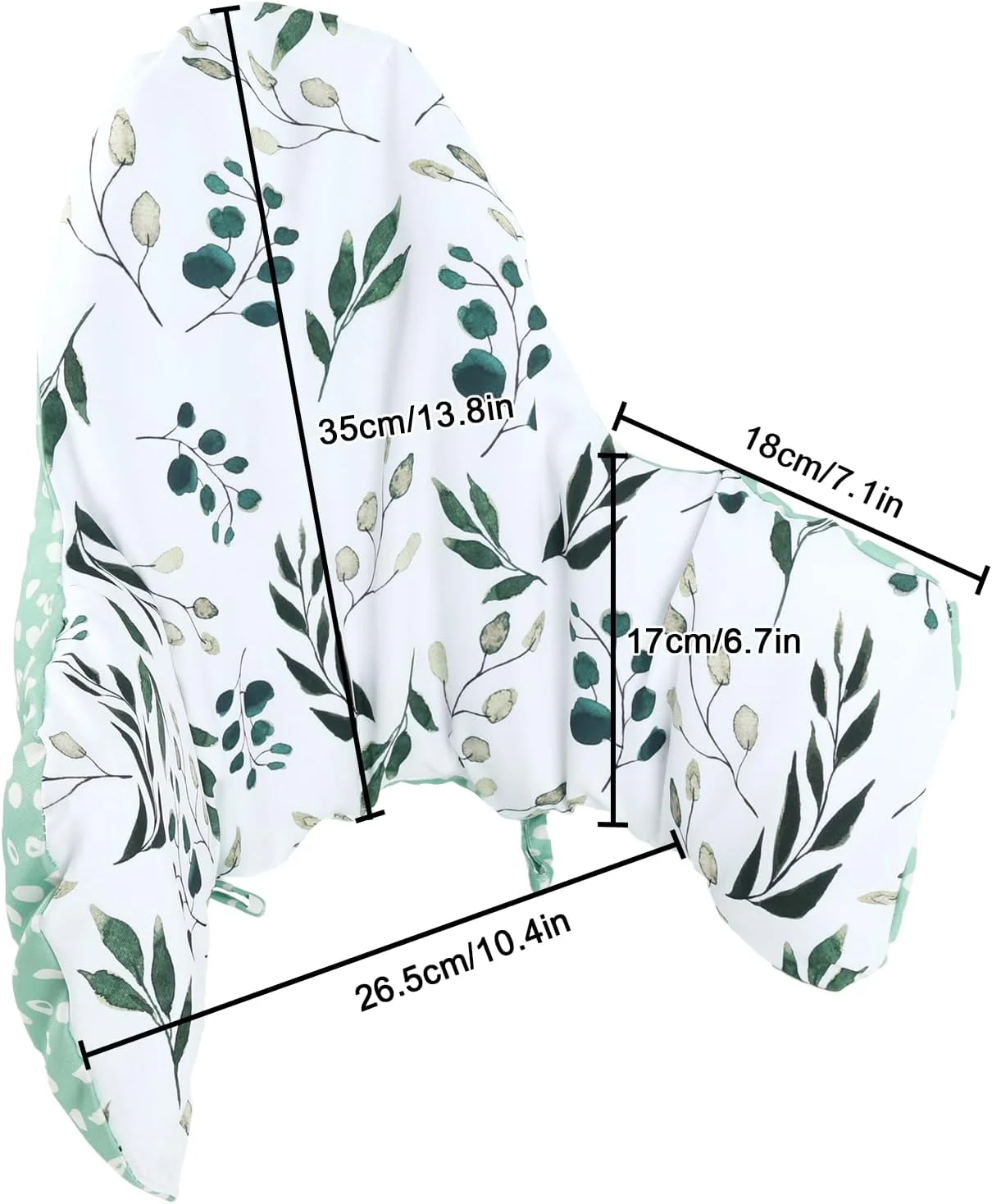 بالشتک صندلی غذای کودک Oasisgalore، روکش پد صندلی غذا برای صندلی بلند IKEA Antilop با بالشتک بادی داخلی (برگ تازه)