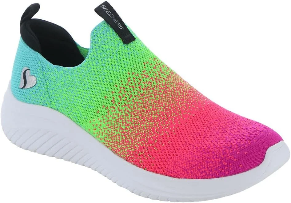 کفش ورزشی دخترانه Skechers Kids Ultra Flex 3.0-Neontastic، صورتی/چند رنگ، سایز 3 کودکانه