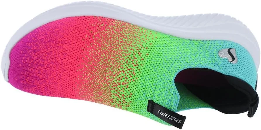 کفش ورزشی دخترانه Skechers Kids Ultra Flex 3.0-Neontastic، صورتی/چند رنگ، سایز 3 کودکانه