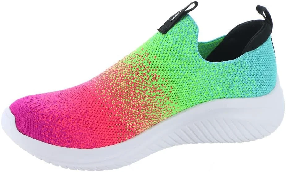 کفش ورزشی دخترانه Skechers Kids Ultra Flex 3.0-Neontastic، صورتی/چند رنگ، سایز 3 کودکانه
