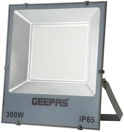 چراغ نورافکن ال ای دی 300 وات جیپاس مدل GESL55119 | 24000 لومن و دمای رنگ 6500 کلوین | دارای براکت چرخان 270 درجه، مناسب برای فضاهای باز، پارکینگ و غیره | 2 سال گارانتی، مشکی چراغ نورافکن ال ای دی 300 وات جیپاس مدل GESL55119 | 24000 لومن و دمای رنگ 6500 کلوین | دارای براکت چرخان 270 درجه، مناسب برای فضاهای باز، پارکینگ و غیره | 2 سال گارانتی، مشکی