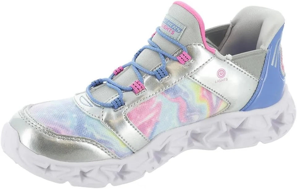 کفش دخترانه اسکیچرز مدل Galaxy Lights-Tie Dye Takeo، نقره ای/چند رنگ، سایز 3 کودکانه کفش دخترانه اسکیچرز مدل Galaxy Lights-Tie Dye Takeo، نقره ای/چند رنگ، سایز 3 کودکانه
