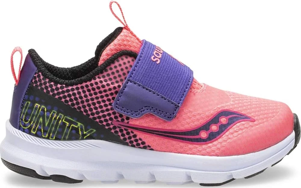 کفش اسنیکرز راحتی دخترانه Saucony مدل Baby Liteform Unity Slip On - صورتی
