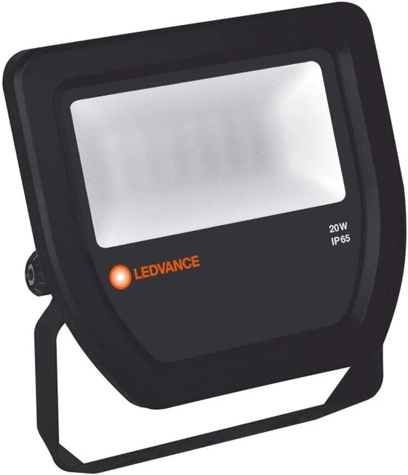 پروژکتور ال ای دی 20 وات LEDVANCE Osram با زاویه 100 درجه، 4000 کلوین، 2200 لومن، مناسب فضای باز، IP65 - مشکی