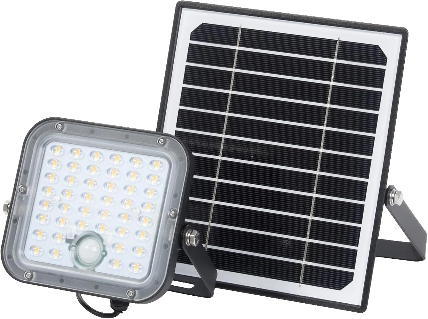 چراغ LED خورشیدی مشکی LEDVANCE Endura Outdoor با پنل خورشیدی کابل 5 متری با کنترل از راه دور و سنسور حرکتی PIR 10 وات 1400 لومن 840 4000K رنگ نور EEK A