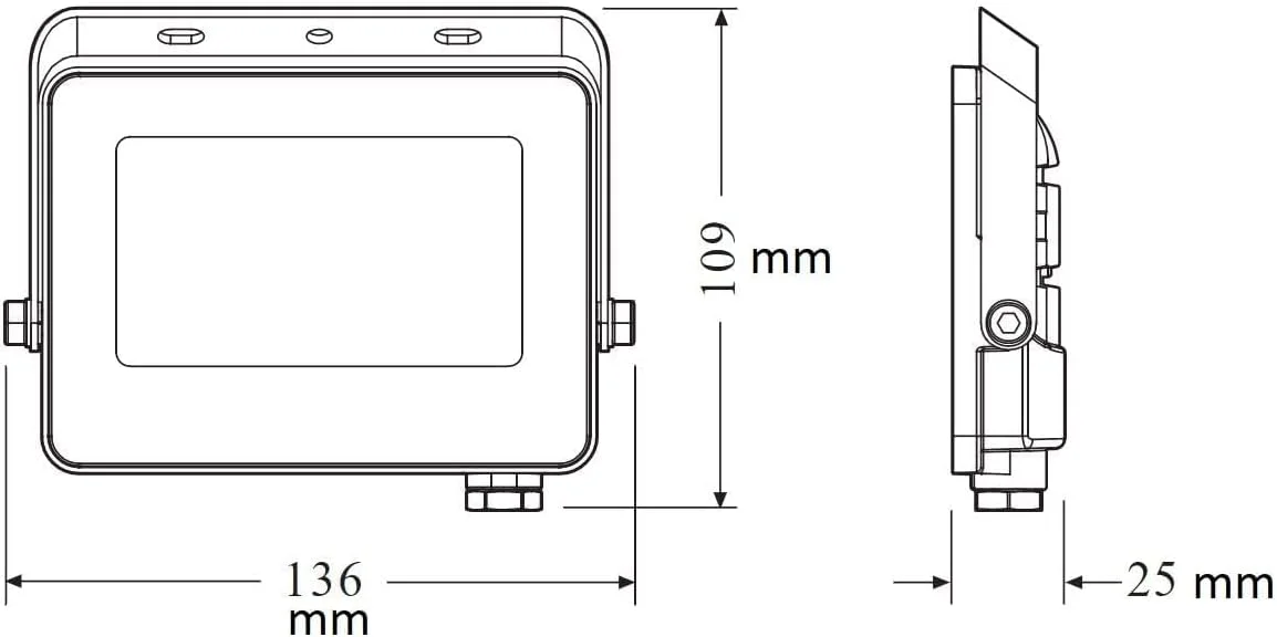 چراغ LED پروژکتوری اکو 20 وات LEDVANCE با نور سفید گرم، مدل LEDV-ECO-FL-20W-WW چراغ LED پروژکتوری اکو 20 وات LEDVANCE با نور سفید گرم، مدل LEDV-ECO-FL-20W-WW