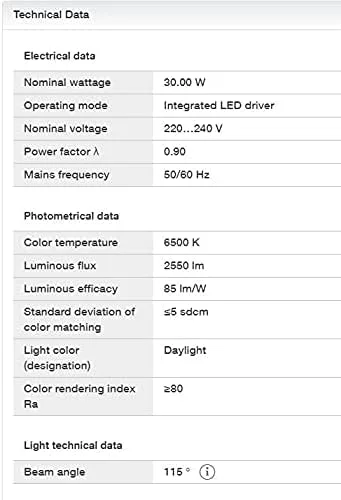 چراغ پروژکتور ال ای دی سبک وزن، طراحی باریک، مقاوم در برابر آب با استاندارد IP65 مدل اکو فلود لِدونس (30 وات، 6500 کلوین، 2550 لومن نور روز) چراغ پروژکتور ال ای دی سبک وزن، طراحی باریک، مقاوم در برابر آب با استاندارد IP65 مدل اکو فلود لِدونس (30 وات، 6500 کلوین، 2550 لومن نور روز)