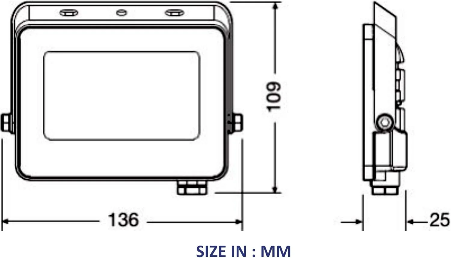 چراغ پروژکتور ال ای دی اکو لدونس مناسب فضای باز/داخلی 20 وات، مناسب پارکینگ/حفاظت/معماری، سبک وزن، طراحی باریک، مقاومت در برابر آب IP65، نور روز، 1700 لومن، 6500 کلوین، Ledv-Eco-Fl-20W-Dl چراغ پروژکتور ال ای دی اکو لدونس مناسب فضای باز/داخلی 20 وات، مناسب پارکینگ/حفاظت/معماری، سبک وزن، طراحی باریک، مقاومت در برابر آب IP65، نور روز، 1700 لومن، 6500 کلوین، Ledv-Eco-Fl-20W-Dl