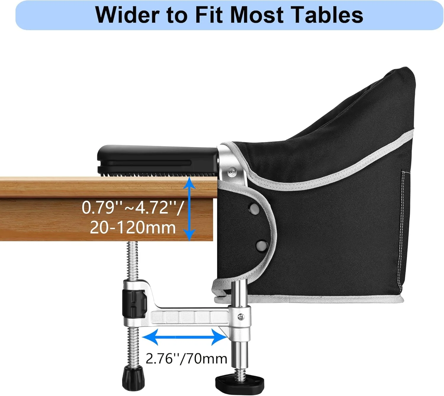 صندلی تاشو توگل با سینی غذاخوری جداشدنی، صندلی بلند گیره ای قابل حمل مناسب برای اکثر میزها، صندلی سریع میز با کیف حمل، صندلی غذاخوری مسافرتی برای نوزادان و کودکان نوپا (مشکی) صندلی تاشو توگل با سینی غذاخوری جداشدنی، صندلی بلند گیره ای قابل حمل مناسب برای اکثر میزها، صندلی سریع میز با کیف حمل، صندلی غذاخوری مسافرتی برای نوزادان و کودکان نوپا (مشکی)
