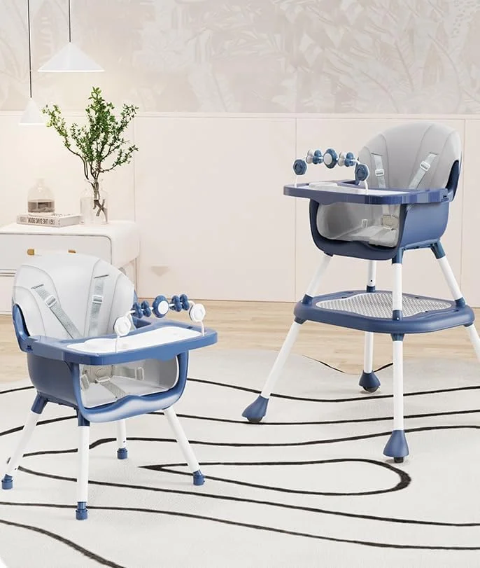 صندلی غذای کودک 8 در 1 TOYBY، صندلی غذاخوری قابل تنظیم/صندلی تقویت کننده غذاخوری/ست میز و صندلی کودک نوپا/میز بلوک ساختمانی کودک نوپا با مهار ایمنی و سینی قابل جابجایی، پاکسازی آسان صندلی غذای کودک 8 در 1 TOYBY، صندلی غذاخوری قابل تنظیم/صندلی تقویت کننده غذاخوری/ست میز و صندلی کودک نوپا/میز بلوک ساختمانی کودک نوپا با مهار ایمنی و سینی قابل جابجایی، پاکسازی آسان