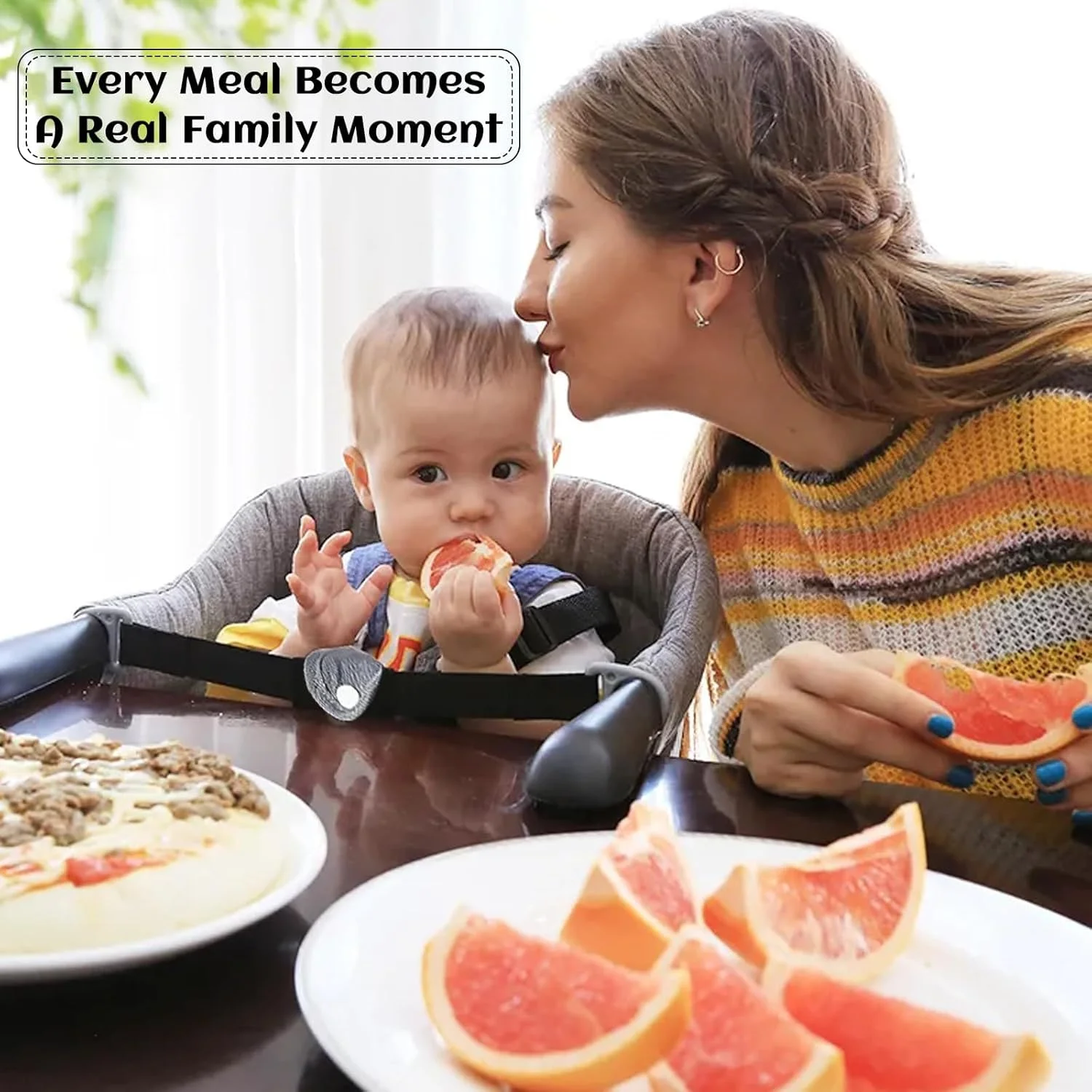 صندلی غذای کودک تریفی مدل تاشو با گیره، کمربند ایمنی 5 نقطه ای، سینی جداشدنی و کیف نگهداری، ایده آل برای غذا خوردن کودکان در خانه یا مسافرت (خاکستری) صندلی غذای کودک تریفی مدل تاشو با گیره، کمربند ایمنی 5 نقطه ای، سینی جداشدنی و کیف نگهداری، ایده آل برای غذا خوردن کودکان در خانه یا مسافرت (خاکستری)