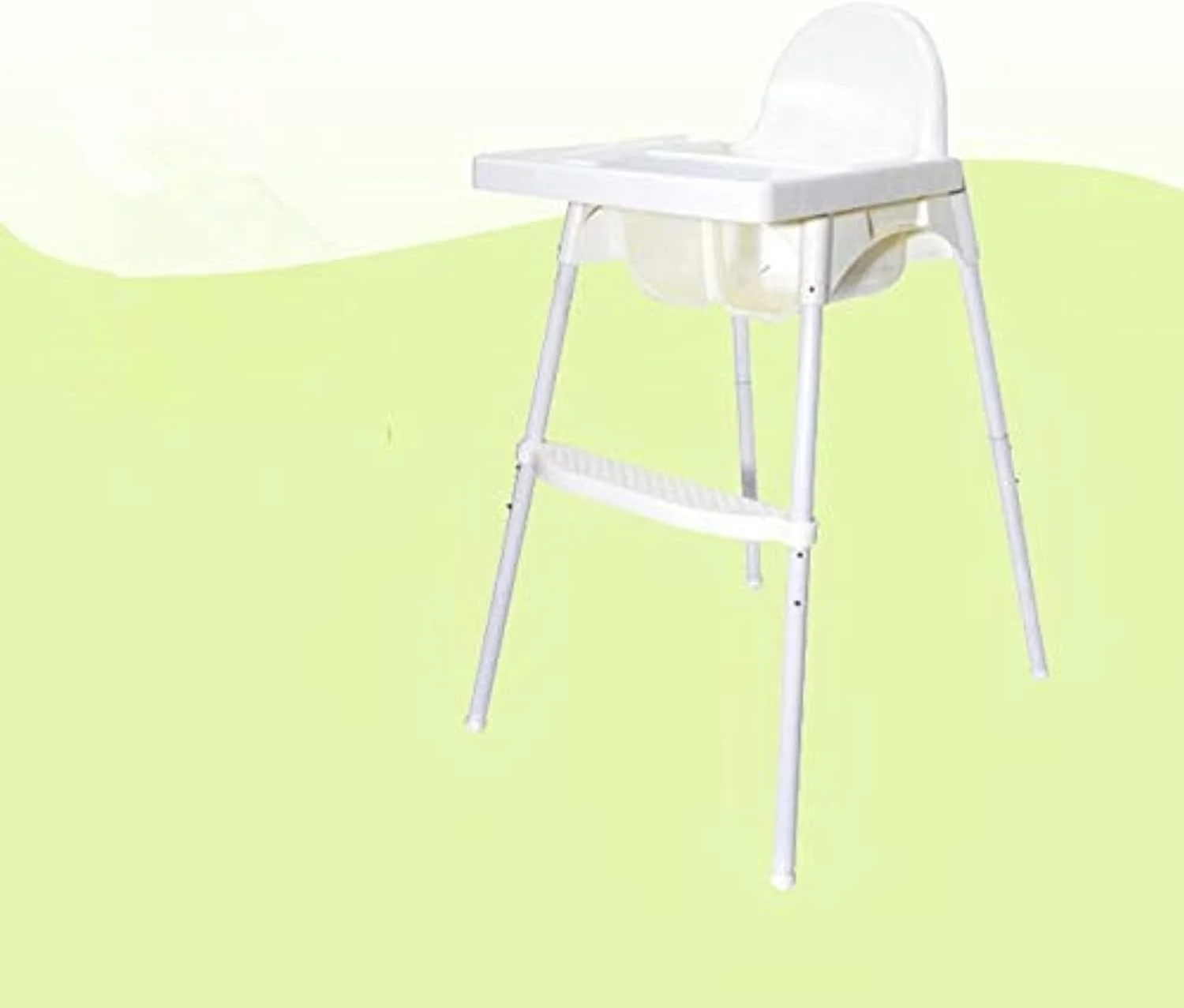 صندلی غذای کودک تِکنوم | صندلی بوستر چند ارتفاعه با سینی غذا | زیرپایی | کمربند ایمنی (سفید)