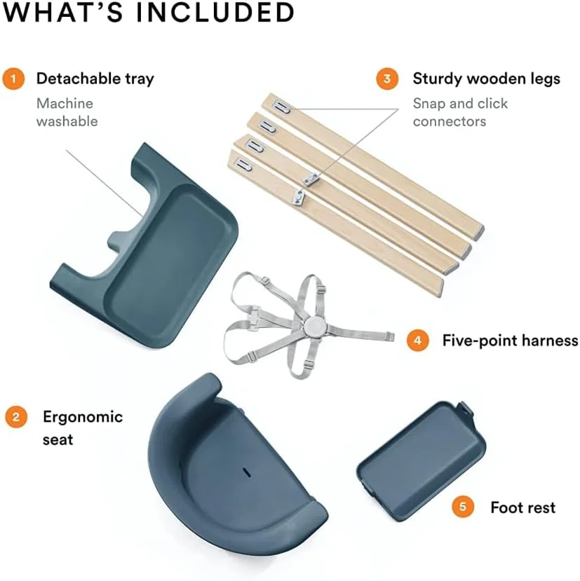 صندلی غذای کودک استوکه کلیک، آبی فیروزه ای - صندلی غذای همه کاره با سینی + کمربند ایمنی - سبک، بادوام و مناسب سفر - ارگونومیک با ویژگی های قابل تنظیم - بهترین برای 6-36 ماه یا تا 15 کیلوگرم صندلی غذای کودک استوکه کلیک، آبی فیروزه ای - صندلی غذای همه کاره با سینی + کمربند ایمنی - سبک، بادوام و مناسب سفر - ارگونومیک با ویژگی های قابل تنظیم - بهترین برای 6-36 ماه یا تا 15 کیلوگرم