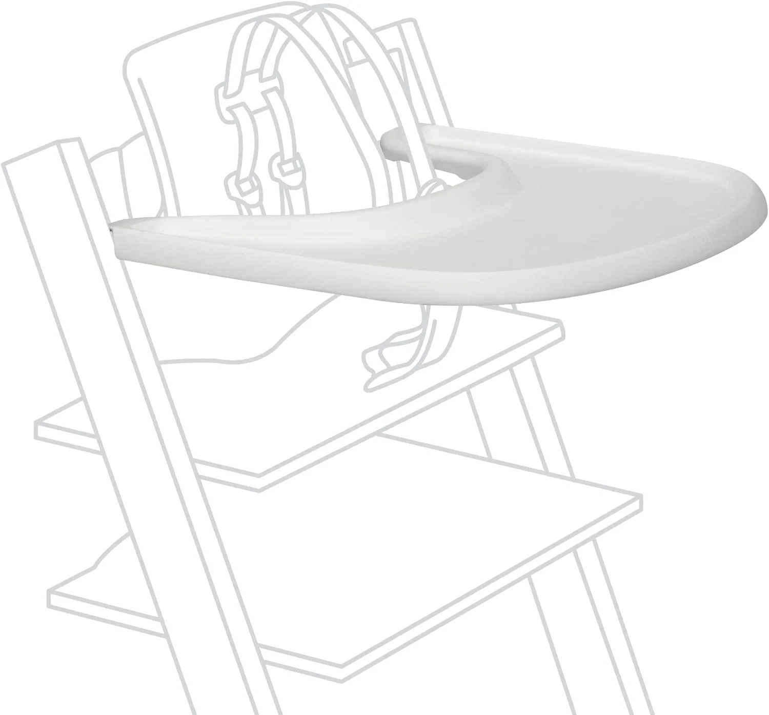 سینی صندلی غذاخوری کودک استوک Stokke سفید سینی صندلی غذاخوری کودک استوک Stokke سفید