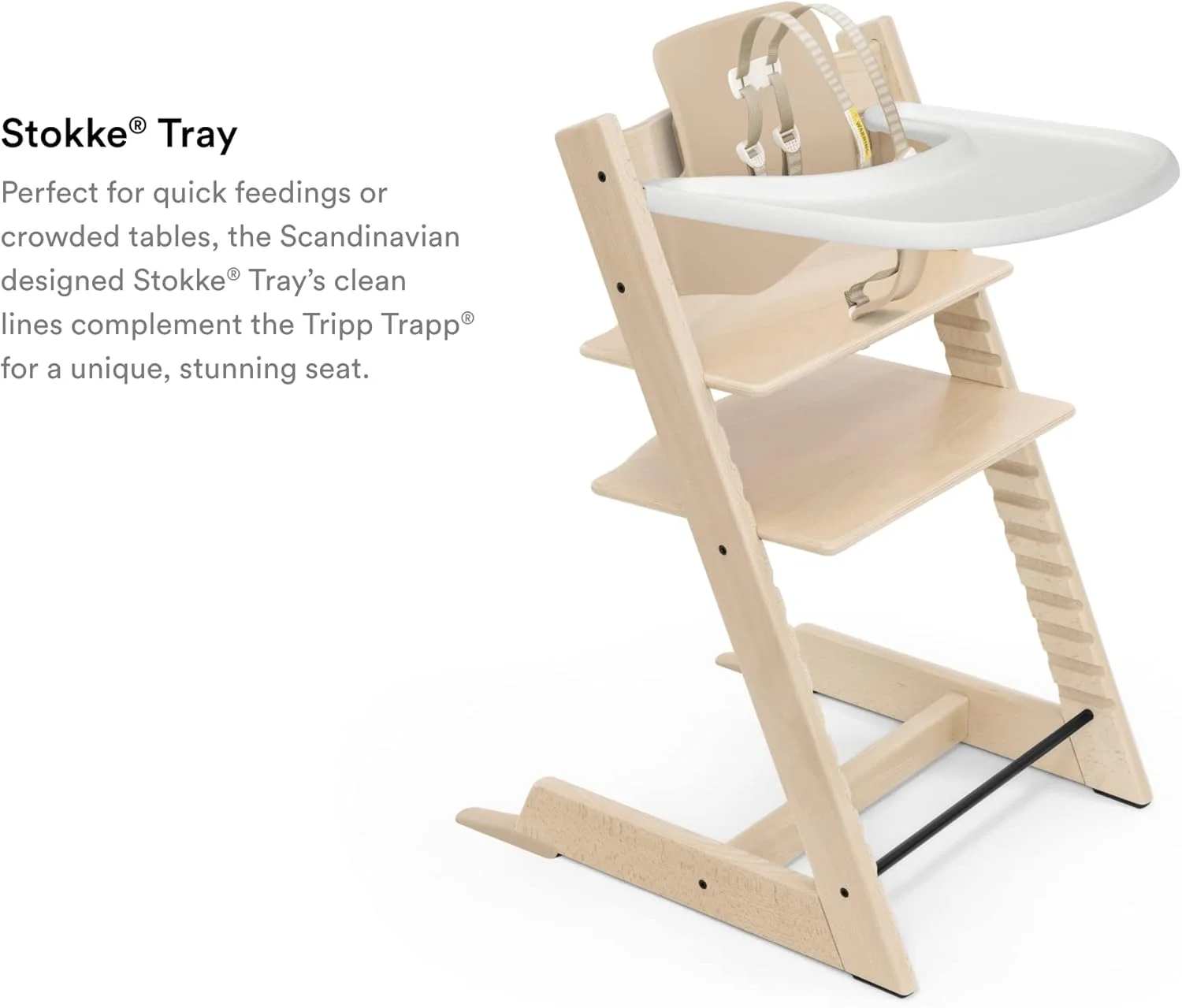 سینی صندلی غذاخوری کودک استوک Stokke سفید