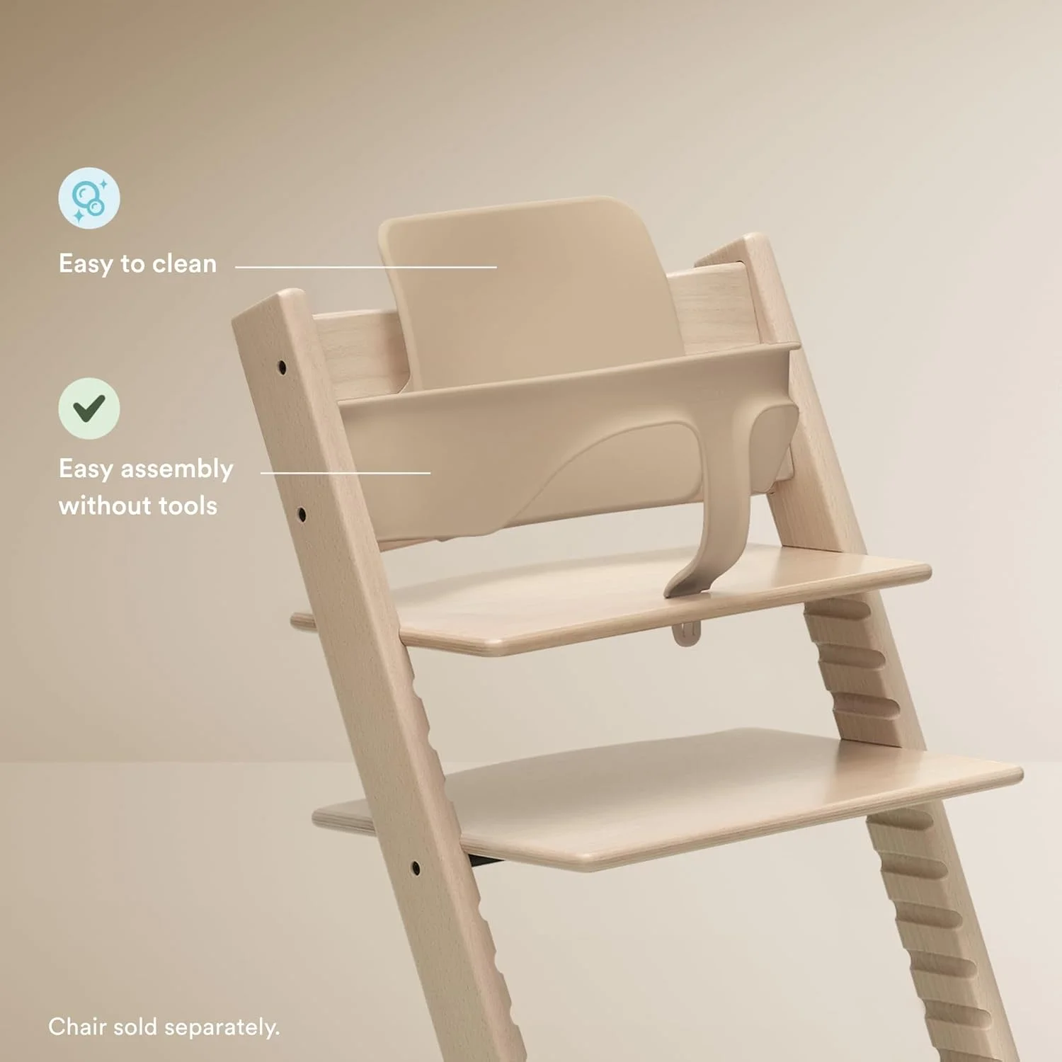 ست نوزاد استوکه تریپ تراپ 2 - مناسب برای سنین 6 تا 36 ماه - صندلی تریپ تراپ را به یک صندلی غذای راحت تبدیل کنید - رنگ طبیعی ست نوزاد استوکه تریپ تراپ 2 - مناسب برای سنین 6 تا 36 ماه - صندلی تریپ تراپ را به یک صندلی غذای راحت تبدیل کنید - رنگ طبیعی