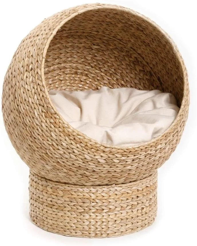 غار گربه برگ موز کارلی بژ 47X47X61 سانتی متر غار گربه برگ موز کارلی بژ 47X47X61 سانتی متر