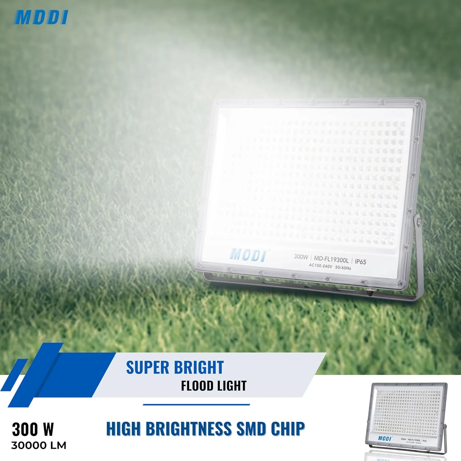 چراغ پروژکتور ال ای دی SMD مدل V.MAX MODI با ابعاد 443x338x26mm و استاندارد IP65 - سفید، 300 وات | نور LED ضد آب 30000 لومن برای فضای باز | نور فوق العاده روشن برای محوطه سازی بیرونی حیاط، استادیوم، زمین بازی، چمن چراغ پروژکتور ال ای دی SMD مدل V.MAX MODI با ابعاد 443x338x26mm و استاندارد IP65 - سفید، 300 وات | نور LED ضد آب 30000 لومن برای فضای باز | نور فوق العاده روشن برای محوطه سازی بیرونی حیاط، استادیوم، زمین بازی، چمن