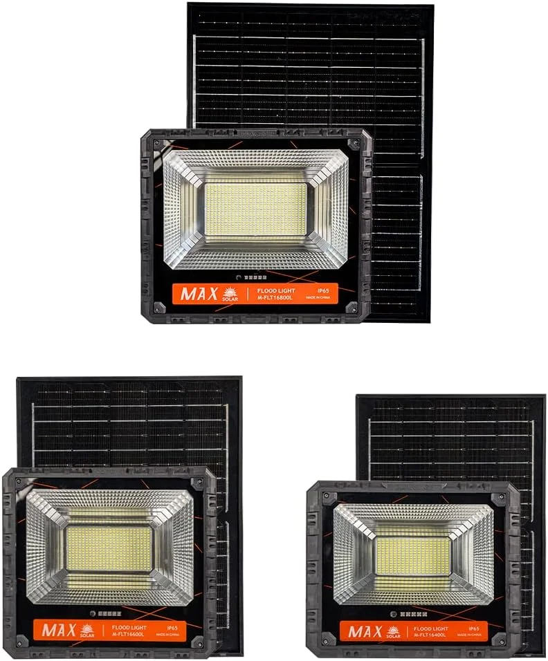 چراغ پروژکتور LED خورشیدی امنیتی فضای باز V.MAX MODI، ضد آب IP65، 400 وات سفید، کنترل از راه دور flt16400w چراغ پروژکتور LED خورشیدی امنیتی فضای باز V.MAX MODI، ضد آب IP65، 400 وات سفید، کنترل از راه دور flt16400w