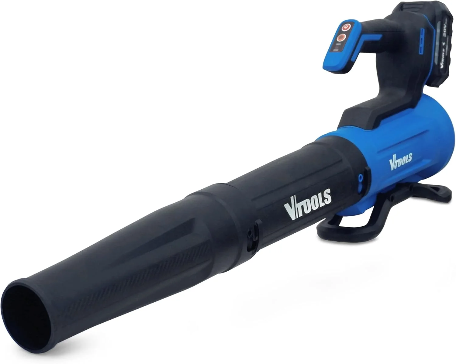 دمنده برگ بی سیم 20 ولت VTOOLS با باتری 4.0 آمپر ساعت، شارژر سریع 4.0 آمپر، سرعت دوگانه 14500-20000 دور در دقیقه، حجم هوای 287CFM، 2 لوله هوا، دمنده برقی سبک وزن باغ برای چمن و حیاط، آبی، VT4101-4A دمنده برگ بی سیم 20 ولت VTOOLS با باتری 4.0 آمپر ساعت، شارژر سریع 4.0 آمپر، سرعت دوگانه 14500-20000 دور در دقیقه، حجم هوای 287CFM، 2 لوله هوا، دمنده برقی سبک وزن باغ برای چمن و حیاط، آبی، VT4101-4A