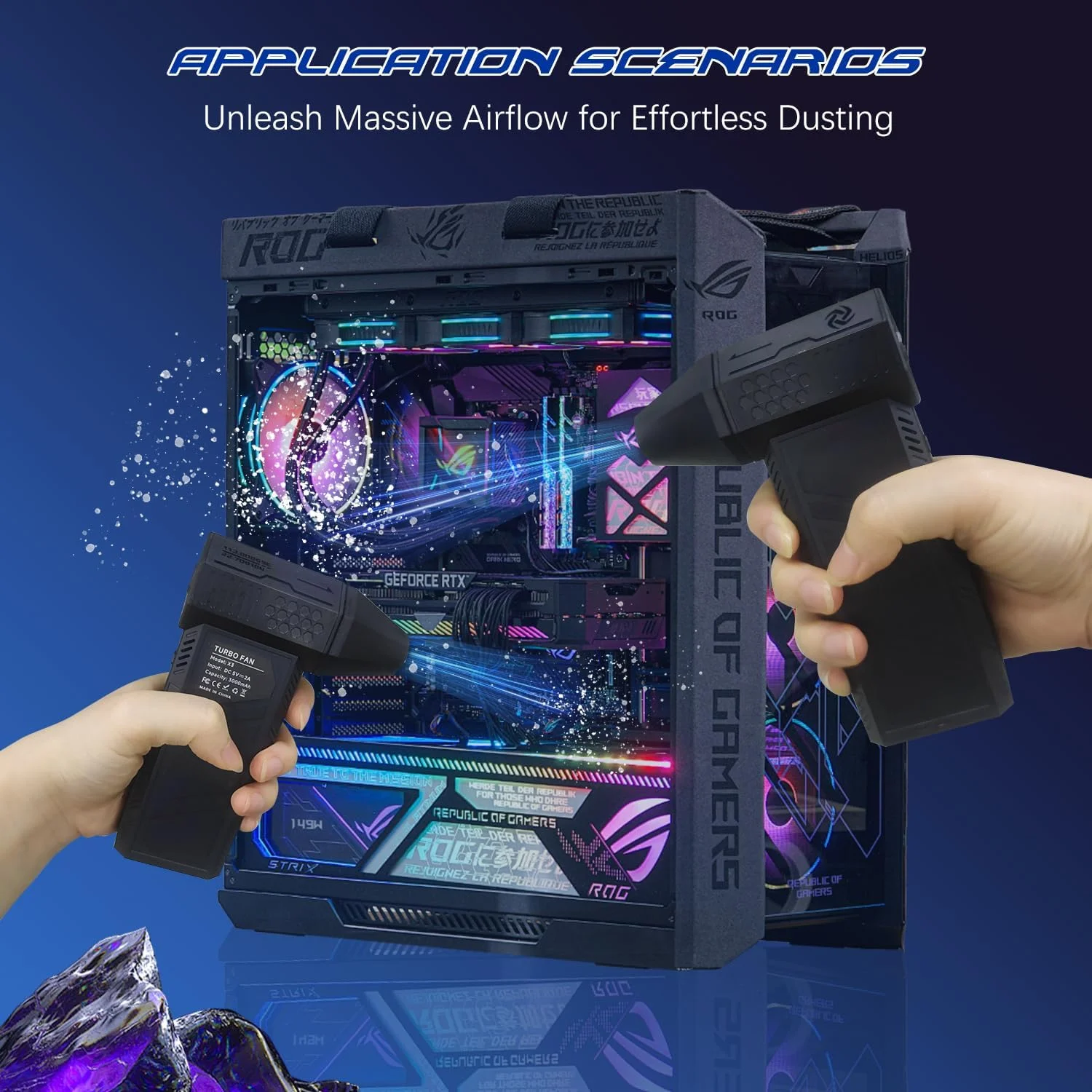 فن توربینی جت دمنده Tough Cubic X3 Turbo Jet با موتور براشلس پرسرعت 130000 دور در دقیقه، حداکثر سرعت 80 مایل در ساعت، فن بادی قوی فن توربینی جت دمنده Tough Cubic X3 Turbo Jet با موتور براشلس پرسرعت 130000 دور در دقیقه، حداکثر سرعت 80 مایل در ساعت، فن بادی قوی