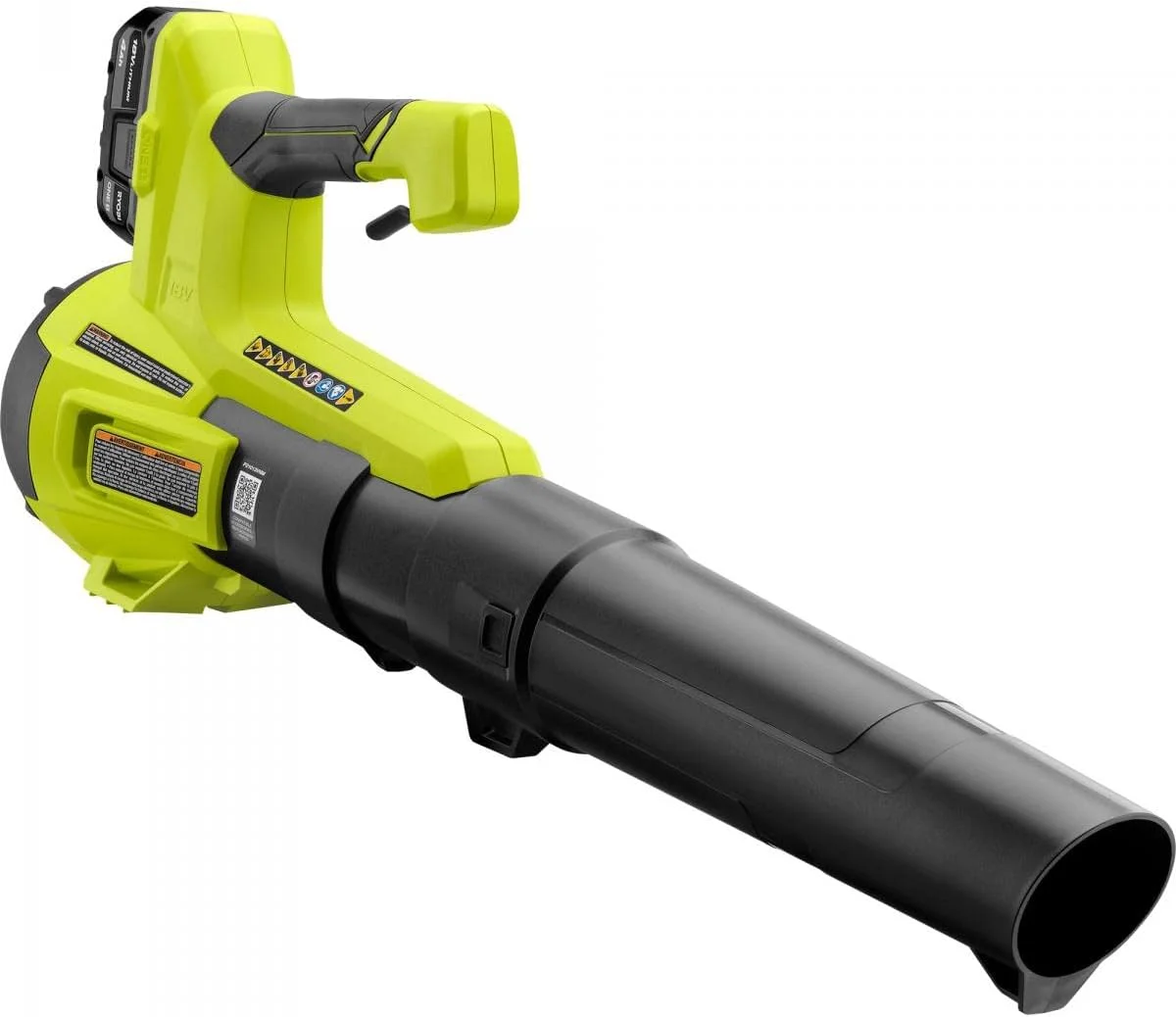 دمنده برگ جت فن بی سیم متغیر سرعت RYOBI ONE+ 18V 100 MPH 325 CFM با باتری 4.0 آمپر ساعت و شارژر، سبز دمنده برگ جت فن بی سیم متغیر سرعت RYOBI ONE+ 18V 100 MPH 325 CFM با باتری 4.0 آمپر ساعت و شارژر، سبز