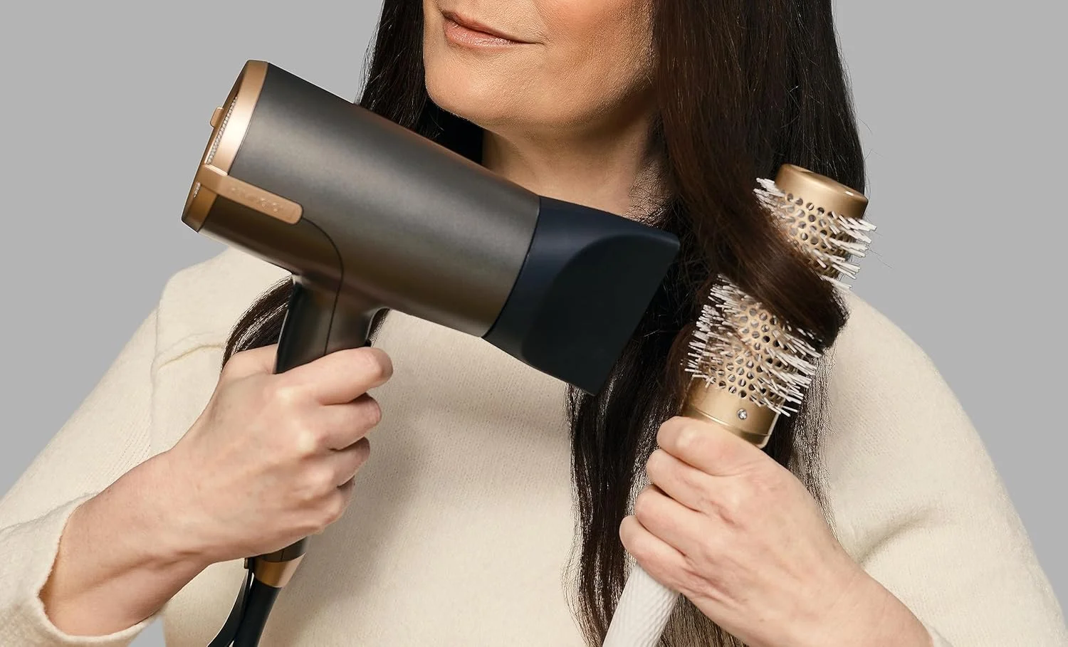 سشوار رمینگتون مدل One Dry&Style Ion [جریان هوای 120 کیلومتر در ساعت برای خشک کردن سریع] (5 سری: ضد وز، 2 دفیوزر، شانه دندانه ریز و پهن، نازل باریک، 8 ترکیب حرارت و سرعت) D6078