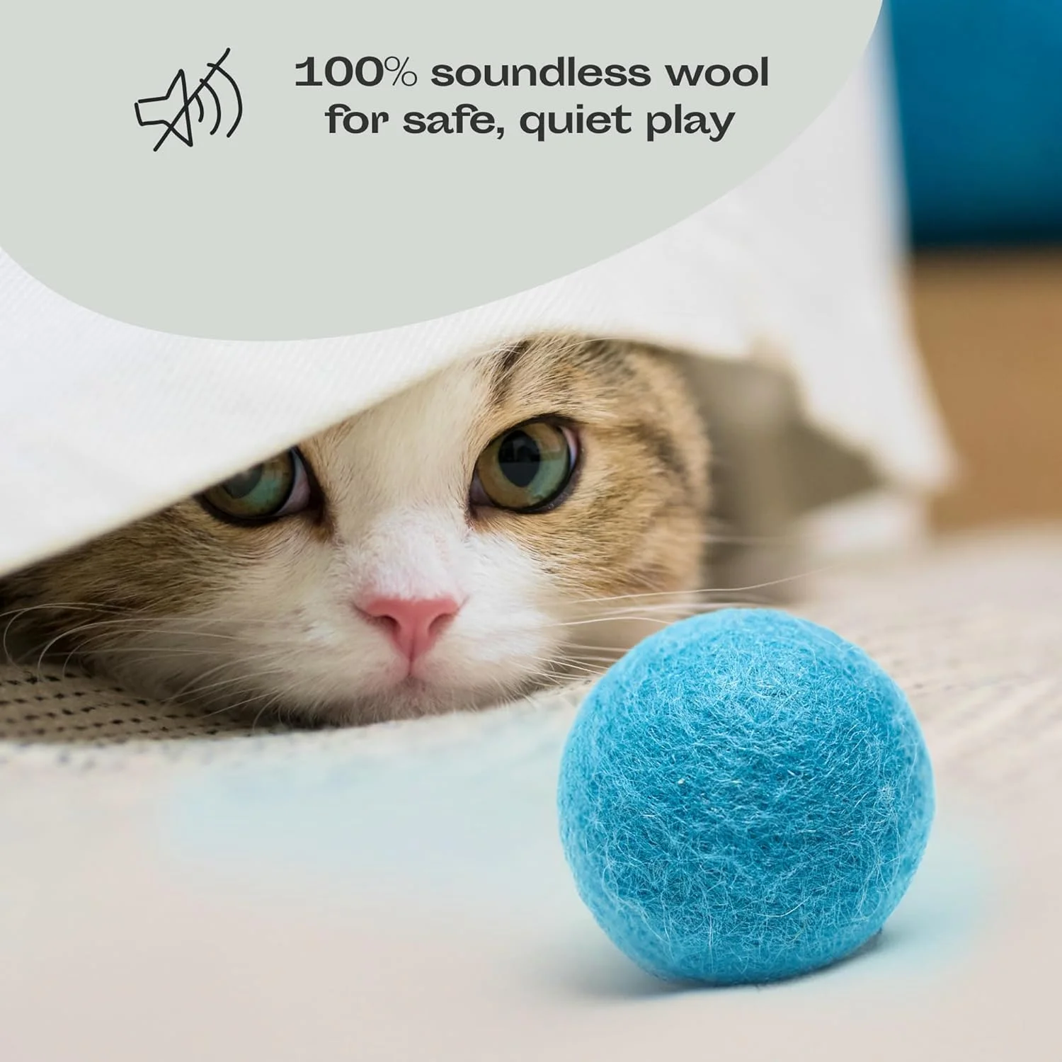 اسباب بازی توپ پشمی MEOWFIA - بسته 6 عددی توپ های ایمن برای گربه ها و سگ های کوچک - اسباب بازی گربه و سگ پشمی نمدی 1.5 اینچی - ایده آل برای غار گربه - بی صدا - توپ های تنیس مینی - (2 اینچ / آبی دریایی) اسباب بازی توپ پشمی MEOWFIA - بسته 6 عددی توپ های ایمن برای گربه ها و سگ های کوچک - اسباب بازی گربه و سگ پشمی نمدی 1.5 اینچی - ایده آل برای غار گربه - بی صدا - توپ های تنیس مینی - (2 اینچ / آبی دریایی)