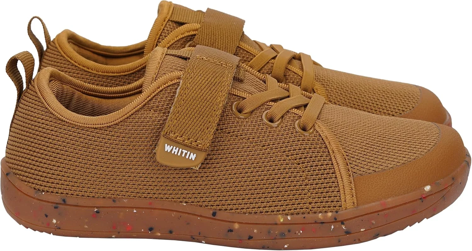 کفش های پابرهنه پهن بچه گانه ویتین، مناسب پسران و دختران، با پنجه مینیمالیستی، کفش ورزشی بدون پاشنه، سایز 13، مناسب پیاده روی، کفش مدرسه، تنیس، باشگاه، خاکستری، آدامسی، سایز 31