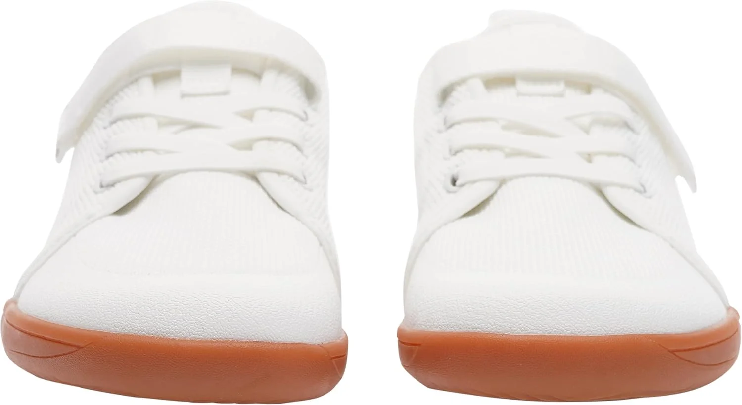 کفش‌های کودکانه پهن WHITIN، مناسب پسران و دختران، با طراحی مینیمالیستی، فضای پنجه باز، زیره صفر، سایز 36، مناسب ورزش، پیاده‌روی، باشگاه، توری سفید با زیره صمغی