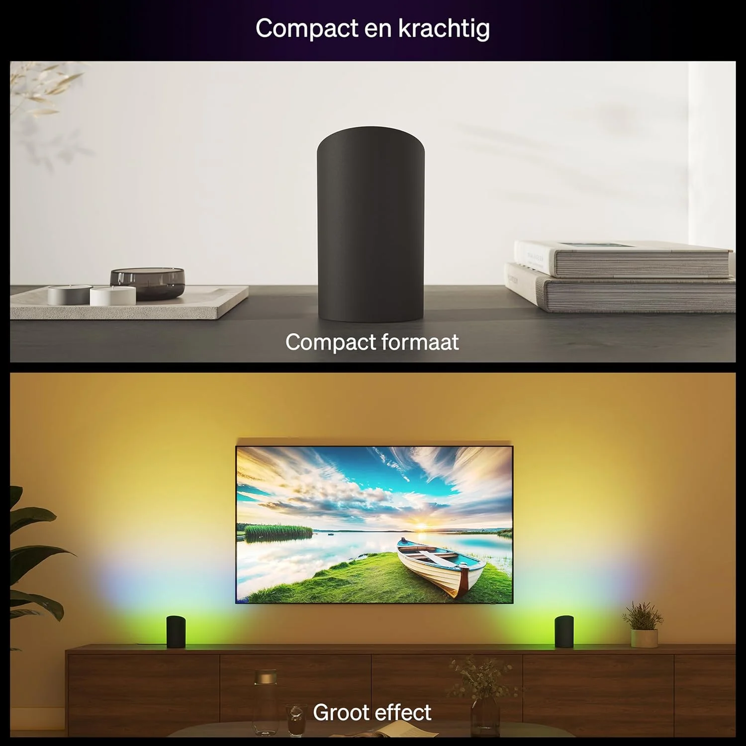 چراغ دیواری هوشمند Philips Hue Play مشکی، سفید و رنگی با فناوری ColorCast، سازگار با بلوتوث، کنترل صوتی با Alexa، Apple Home و Google Assistant، بسته 2 عددی چراغ دیواری هوشمند Philips Hue Play مشکی، سفید و رنگی با فناوری ColorCast، سازگار با بلوتوث، کنترل صوتی با Alexa، Apple Home و Google Assistant، بسته 2 عددی