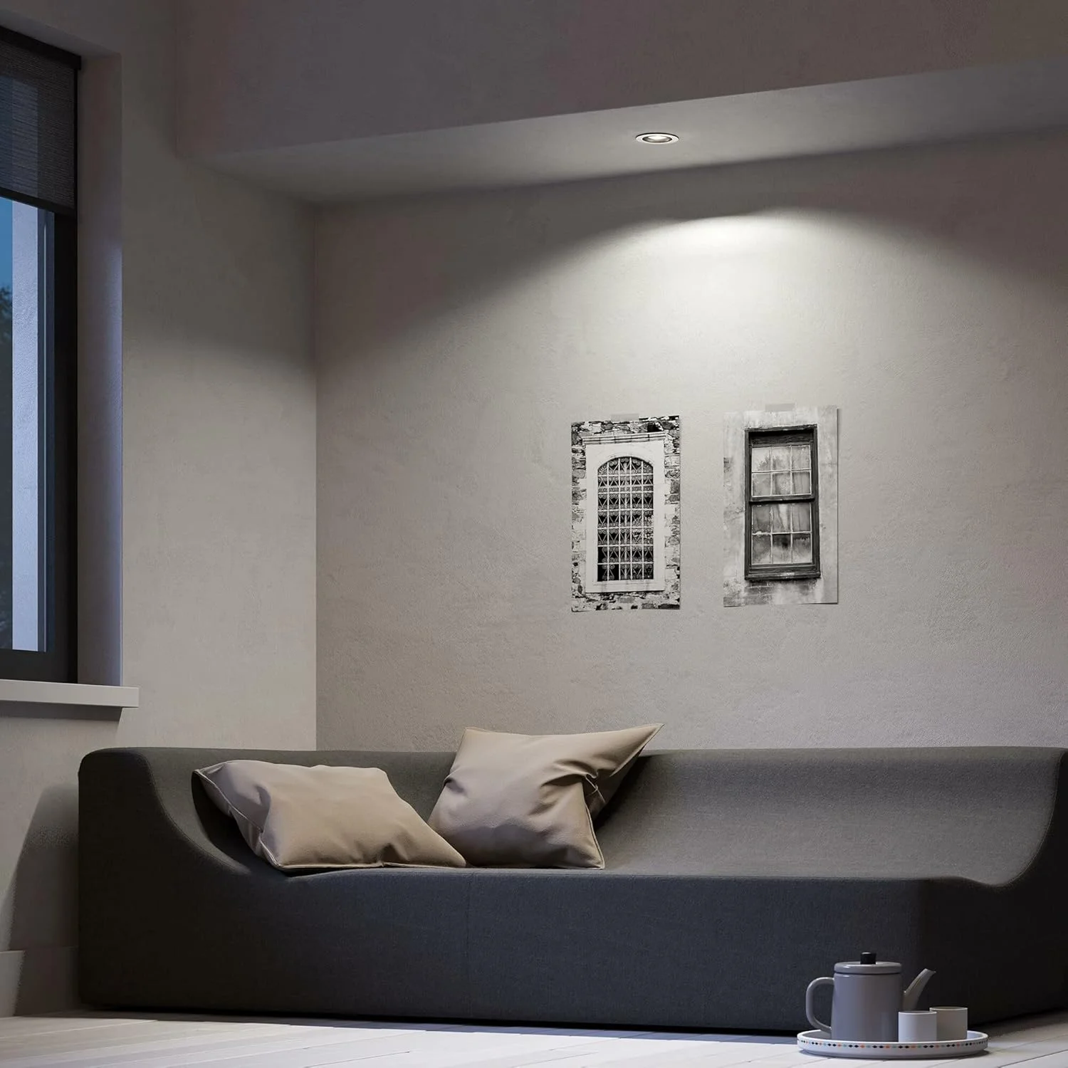 چراغ سقفی هوشمند ال ای دی توکار Philips Hue Milliskin White Ambiance [اسپات GU10] با بلوتوث، آلومینیومی. سازگار با الکسا، گوگل اسیستنت و اپل هوم کیت