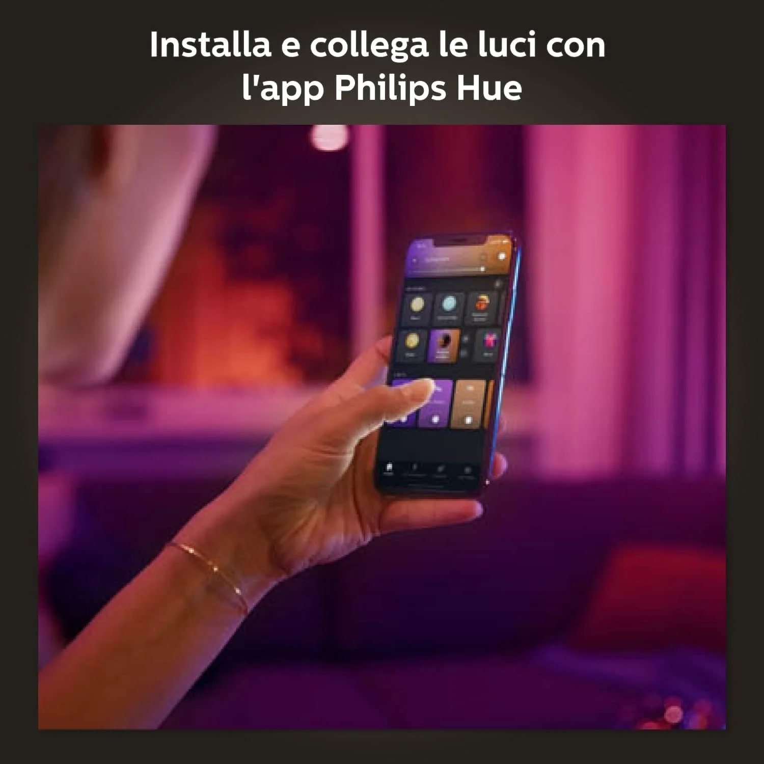 چراغ دیواری LED هوشمند Philips Hue White and Color Ambiance مدل Econic، مناسب فضای باز، دیمرپذیر، 16 میلیون رنگ، قابل کنترل از طریق اپلیکیشن، سازگار با Amazon Alexa چراغ دیواری LED هوشمند Philips Hue White and Color Ambiance مدل Econic، مناسب فضای باز، دیمرپذیر، 16 میلیون رنگ، قابل کنترل از طریق اپلیکیشن، سازگار با Amazon Alexa