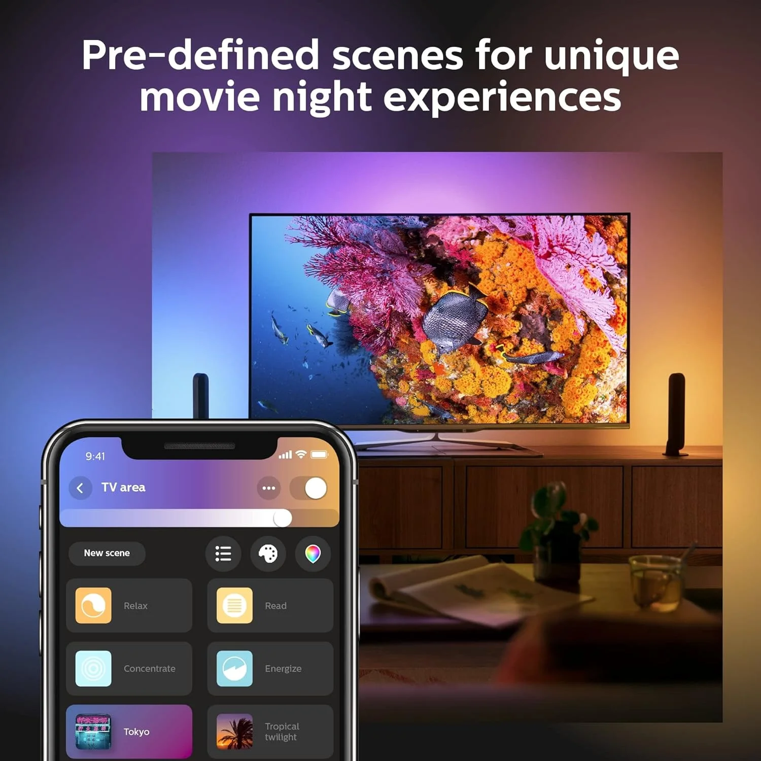کیت پایه نوار نور هوشمند Philips Hue Play، سفید - نور LED تغییر رنگ دهنده سفید و رنگی - بسته 2 عددی - نیاز به Bridge - کنترل با برنامه - کار با Alexa، Google Assistant و Apple HomeKit کیت پایه نوار نور هوشمند Philips Hue Play، سفید - نور LED تغییر رنگ دهنده سفید و رنگی - بسته 2 عددی - نیاز به Bridge - کنترل با برنامه - کار با Alexa، Google Assistant و Apple HomeKit